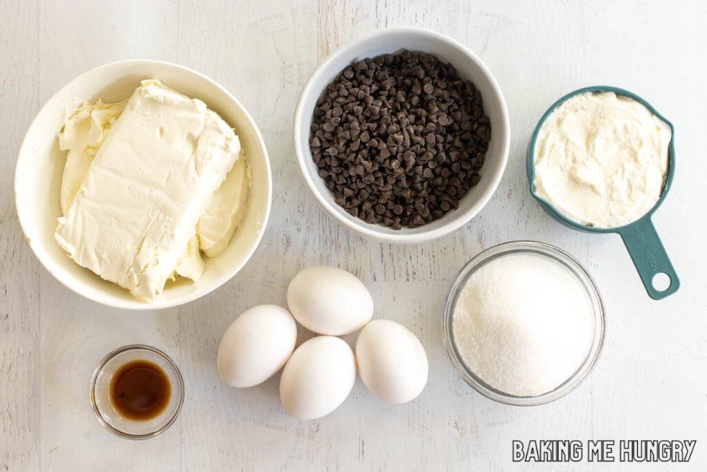 ingredients in bowls