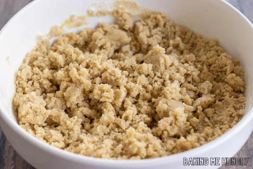 crust mixture in bowl