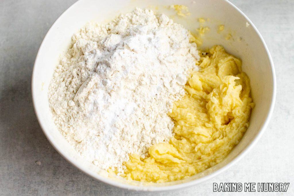 dry ingredients added