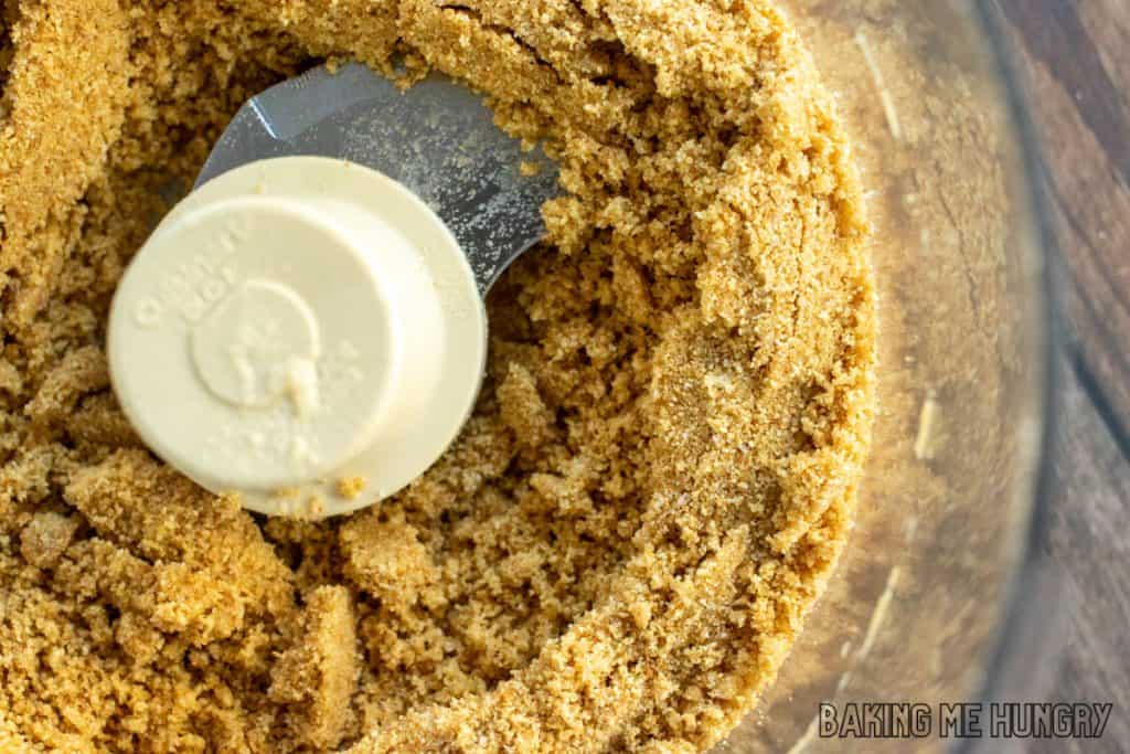 graham cracker crumbs in food processor