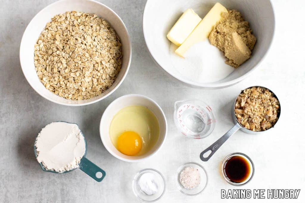 ingredients in bowls