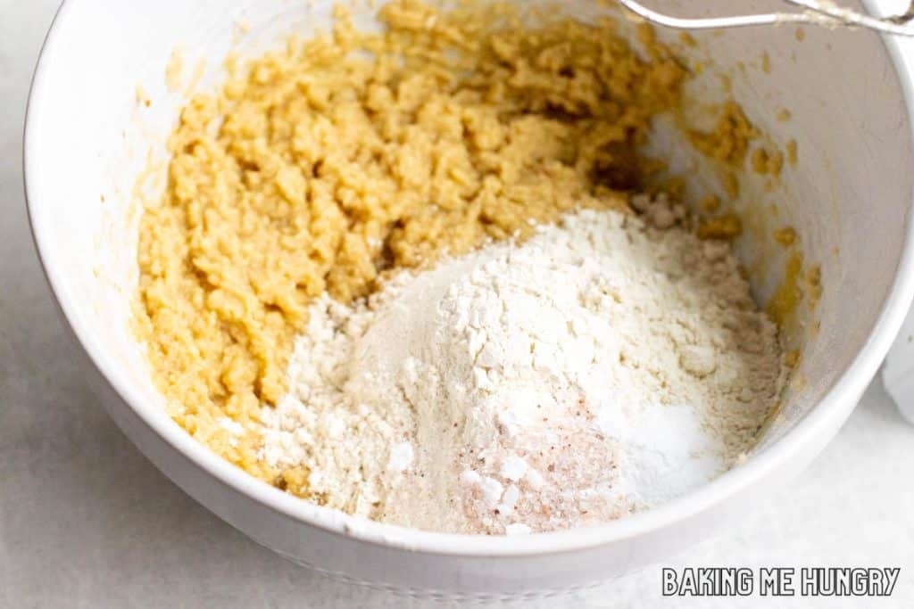 dry ingredients added