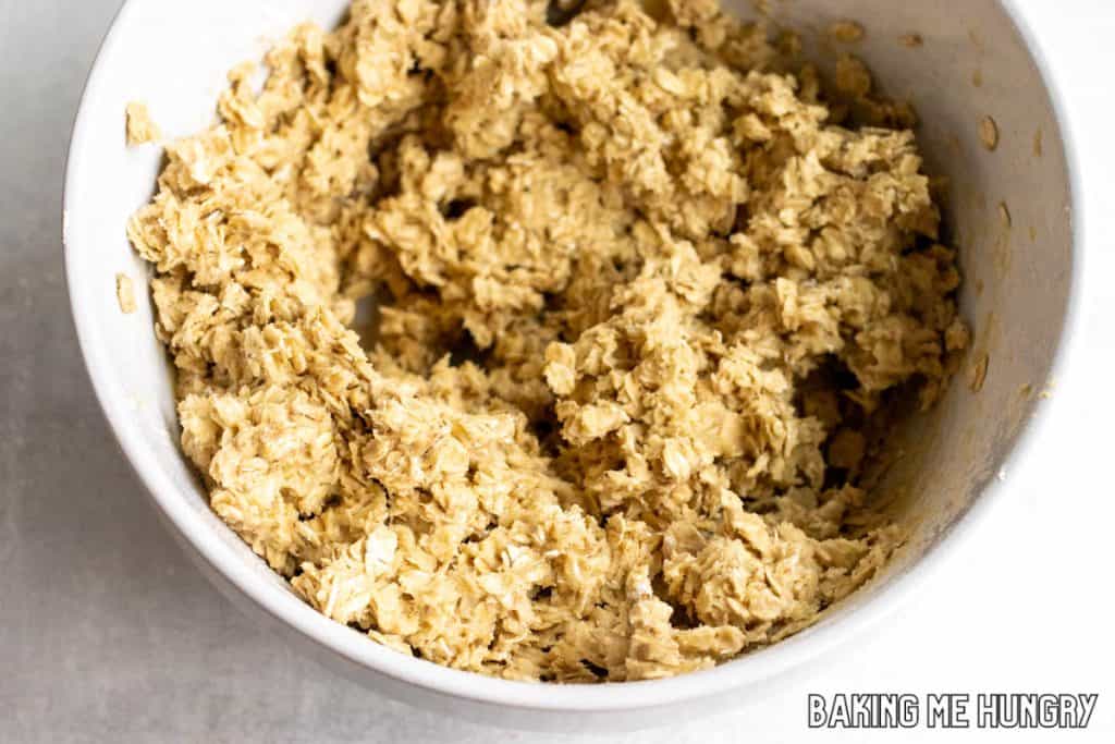 dry ingredients mixed in