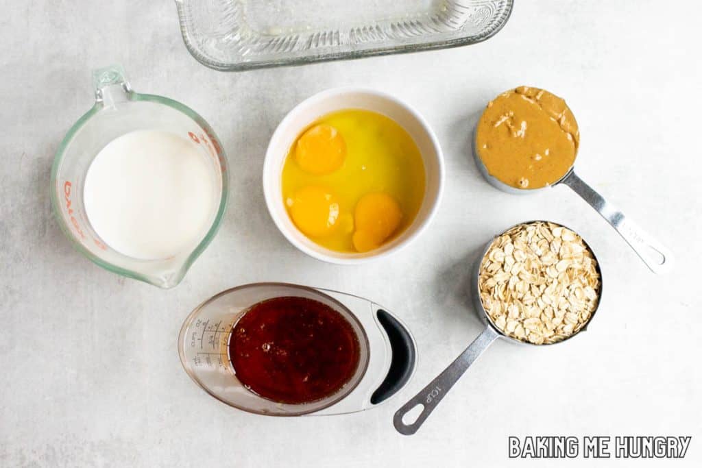 ingredients in bowls