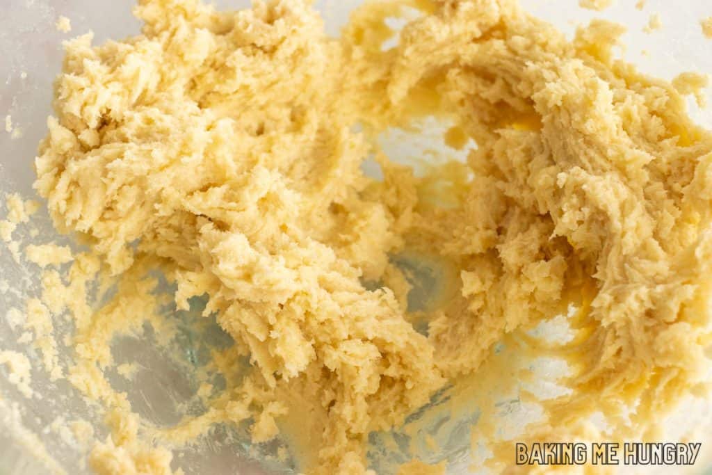 creamed butter and sugar