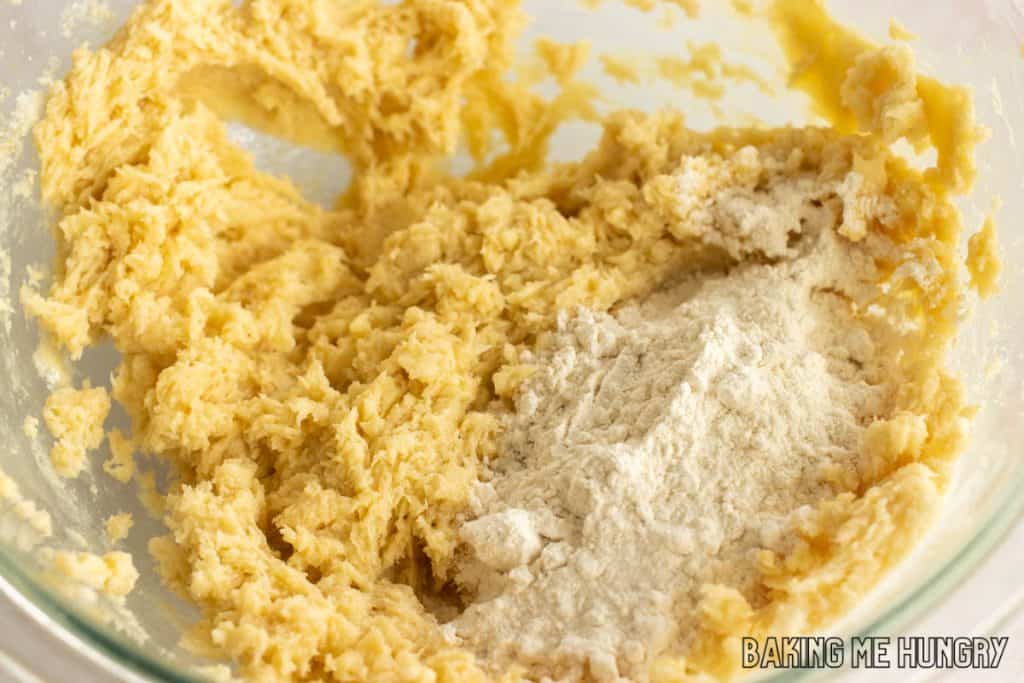 dry ingredients added