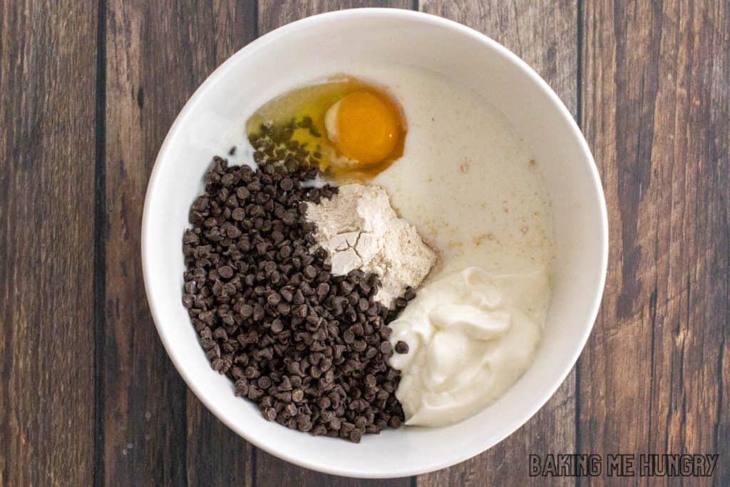 ingredients in mixing bowl