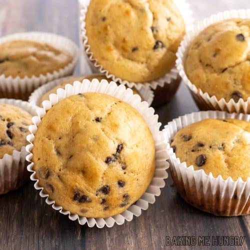 kodiak cake muffins recipe in a pile