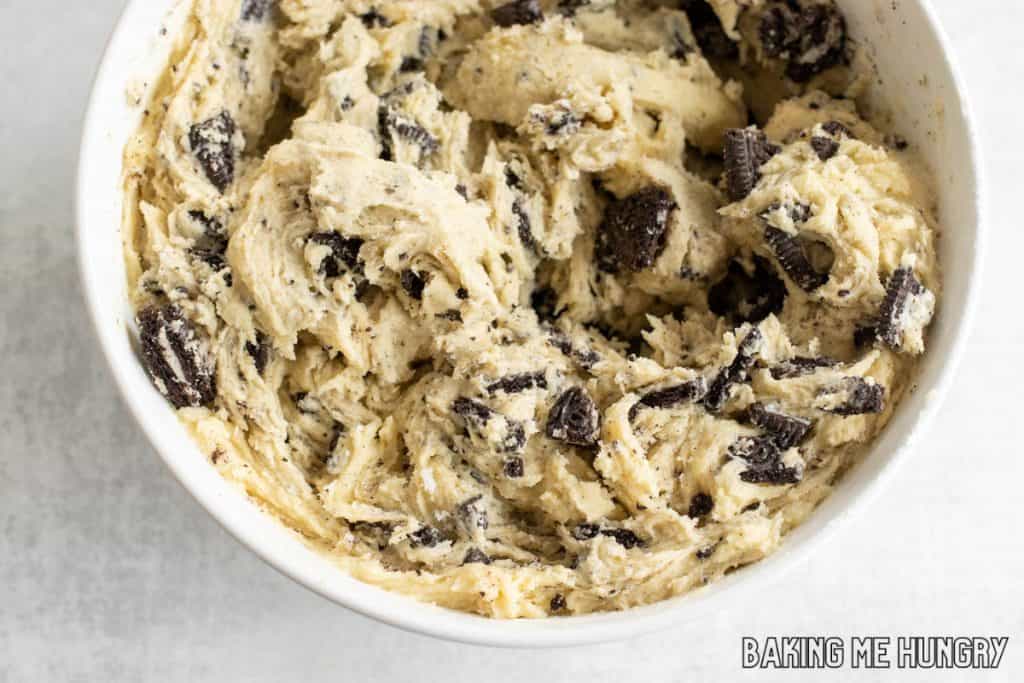 oreos mixed into the batter