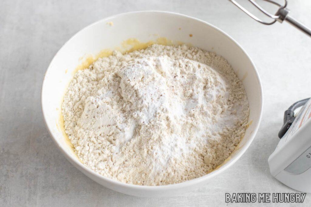 dry ingredients added