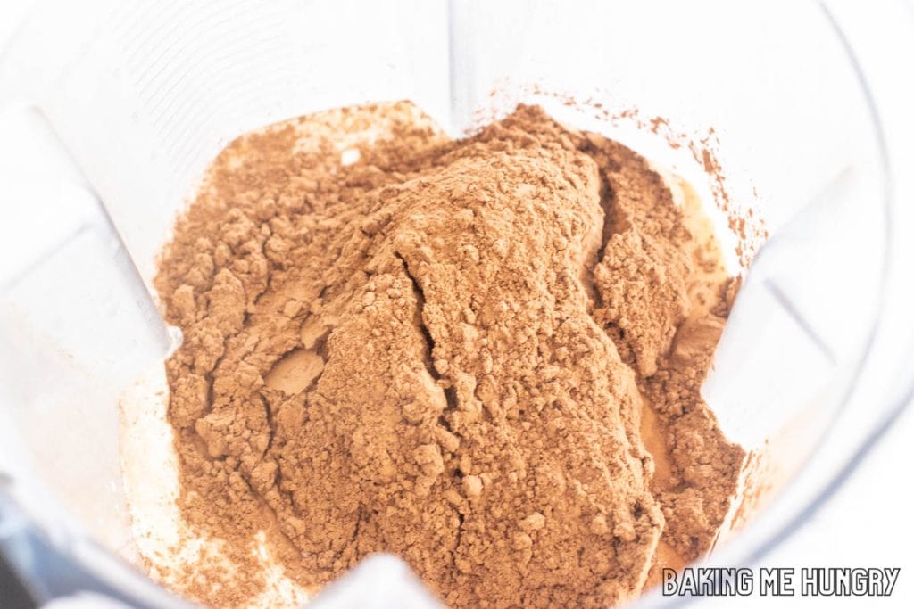 ingredients in blender