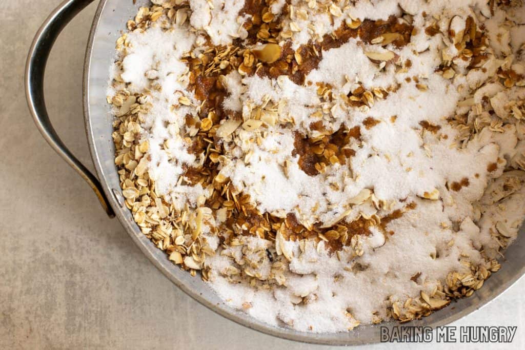 sugar and vanilla added