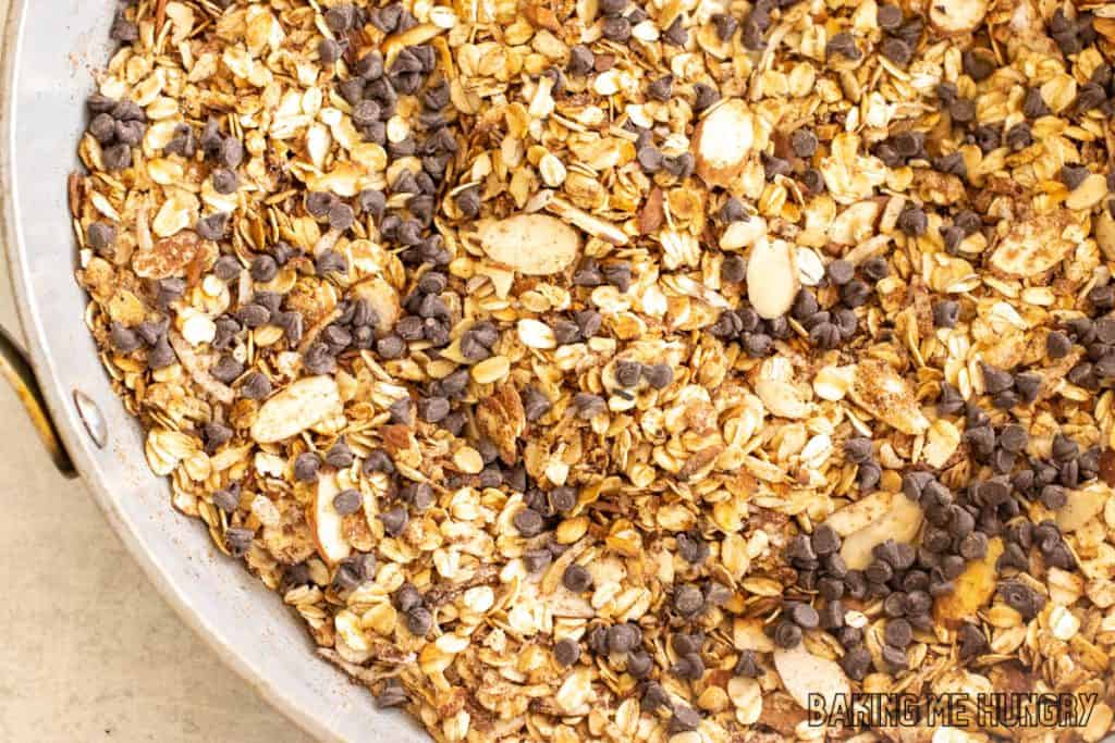 mini chocolate chips added