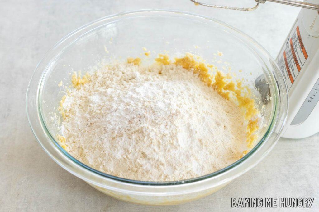 dry ingredients added