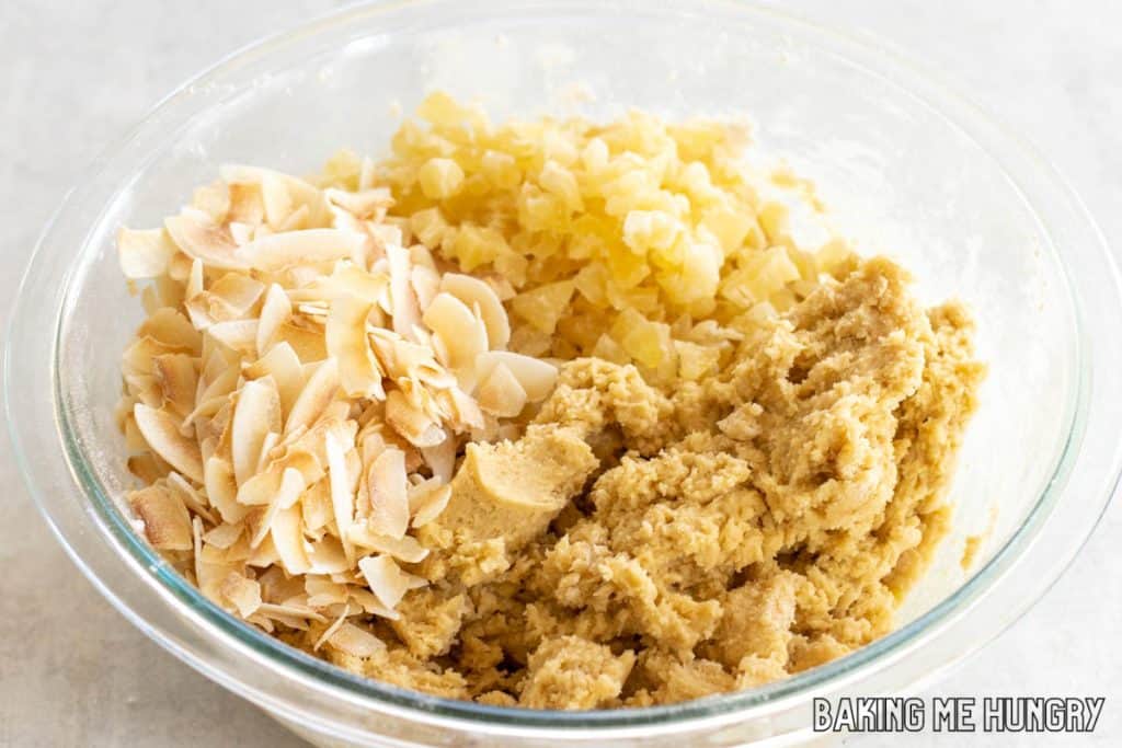 mix-ins added to bowl