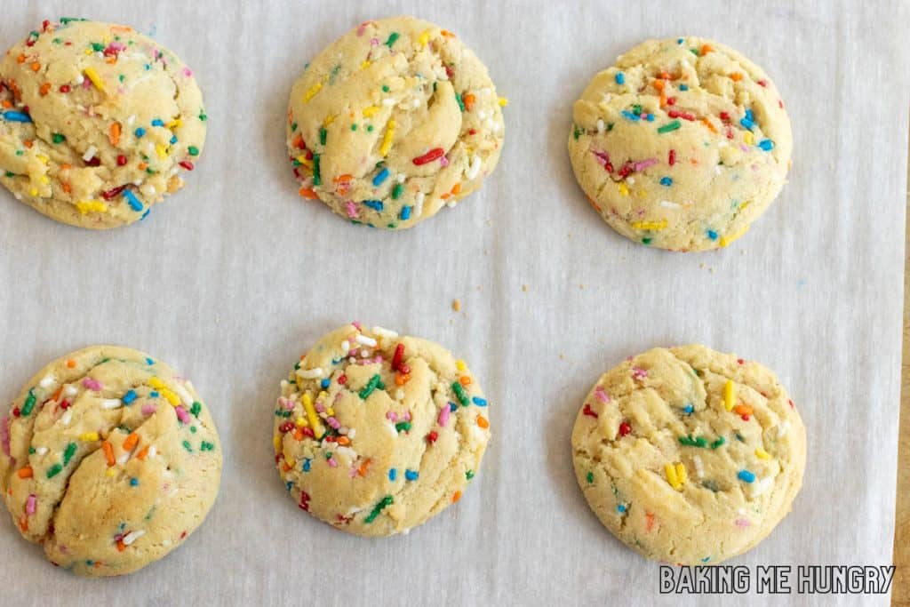 baked cookies on pan