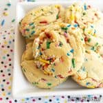 birthday sugar cookies recipe on a plate