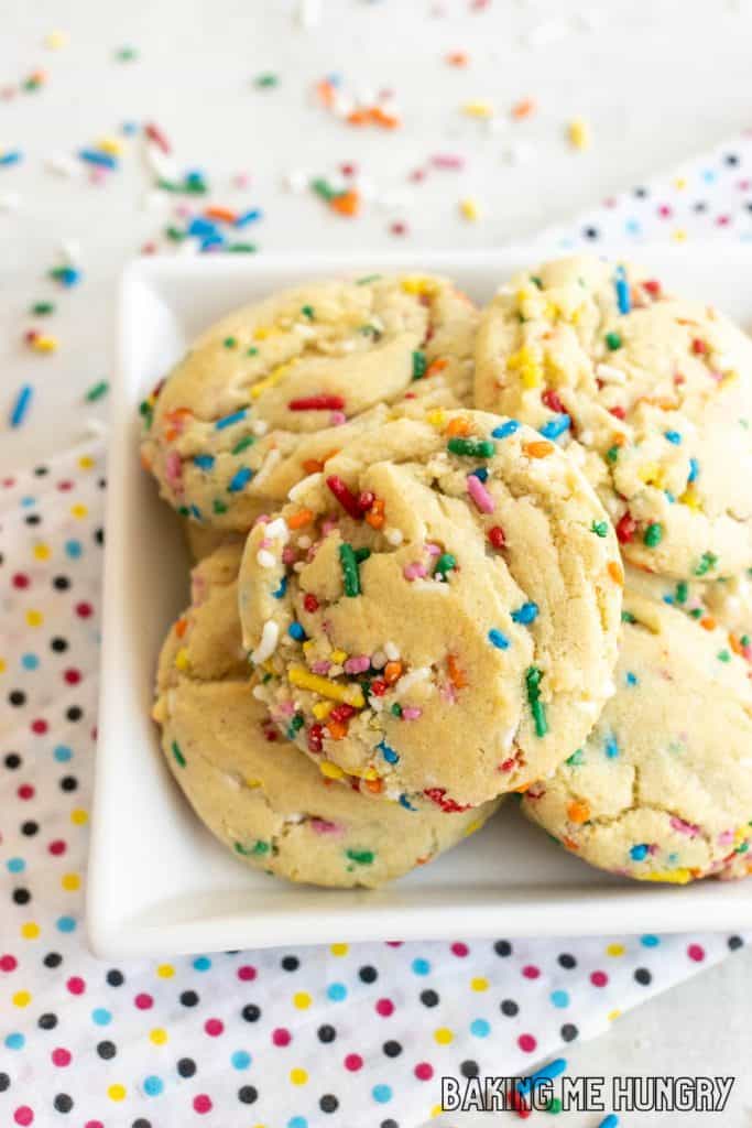 birthday sugar cookies recipe on a plate