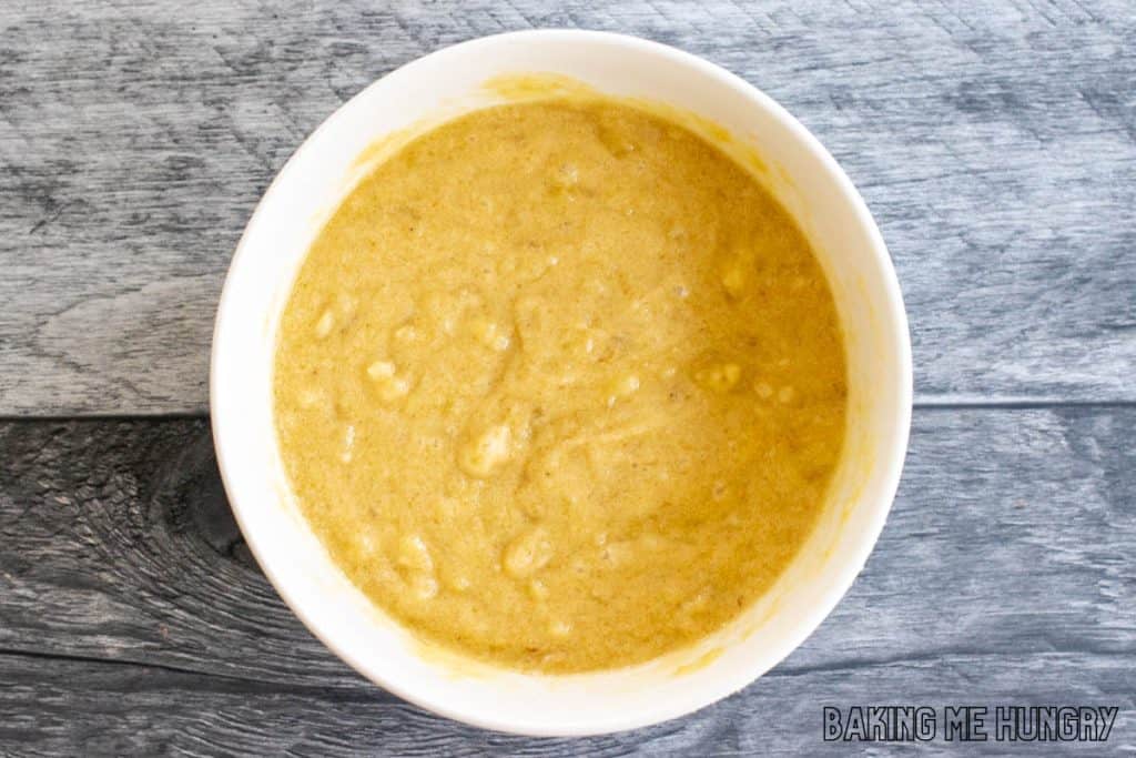 mixed wet ingredients