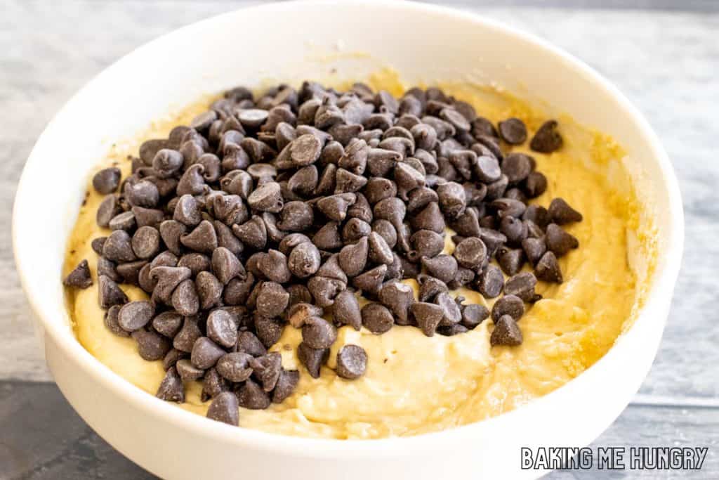 chocolate chips added