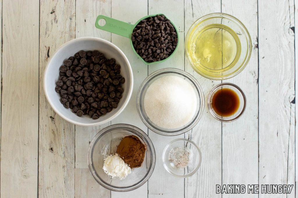 ingredients in bowls