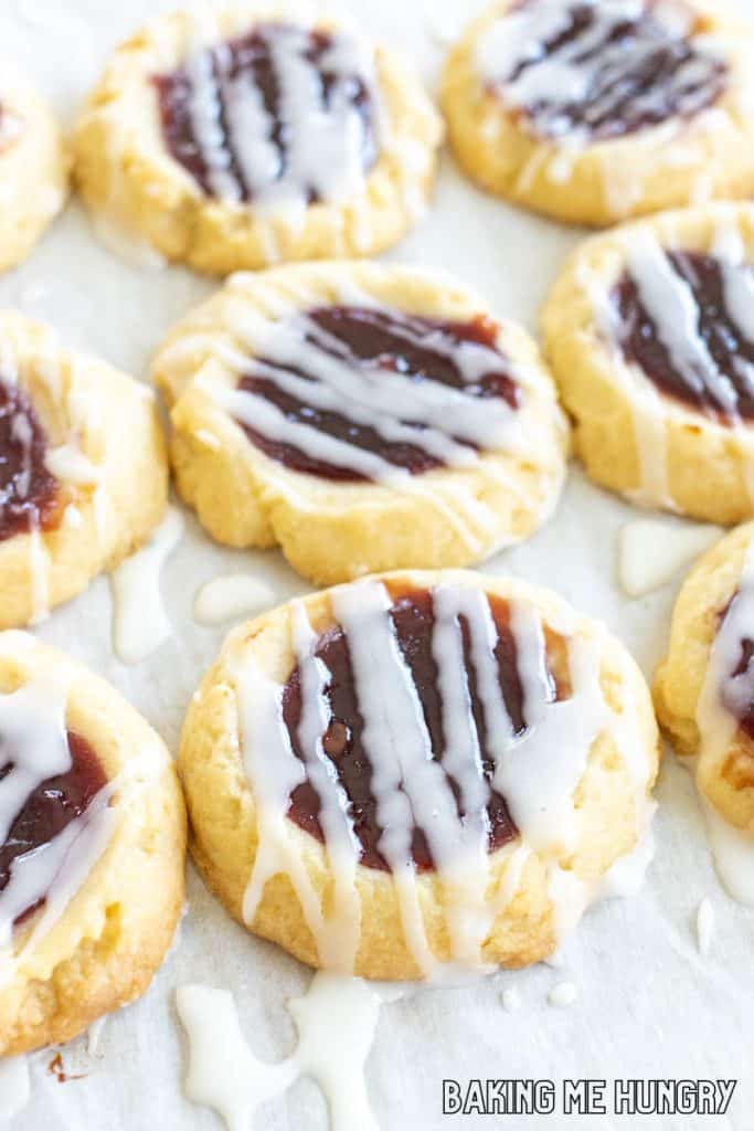 lemon raspberry cookies vertical shot