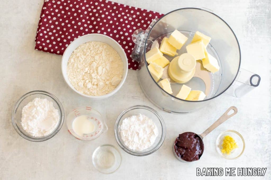 ingredients in small bowls
