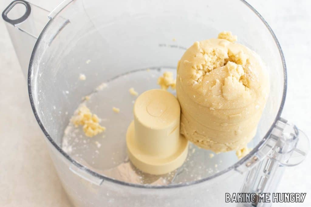 ball of dough in food processor