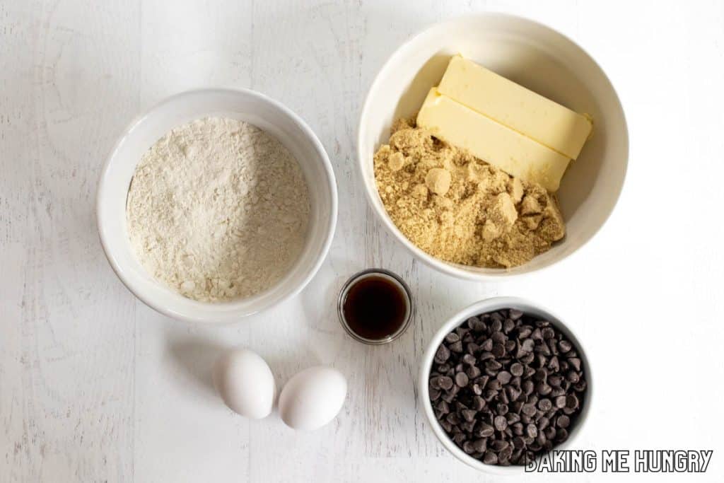 ingredients in bowls