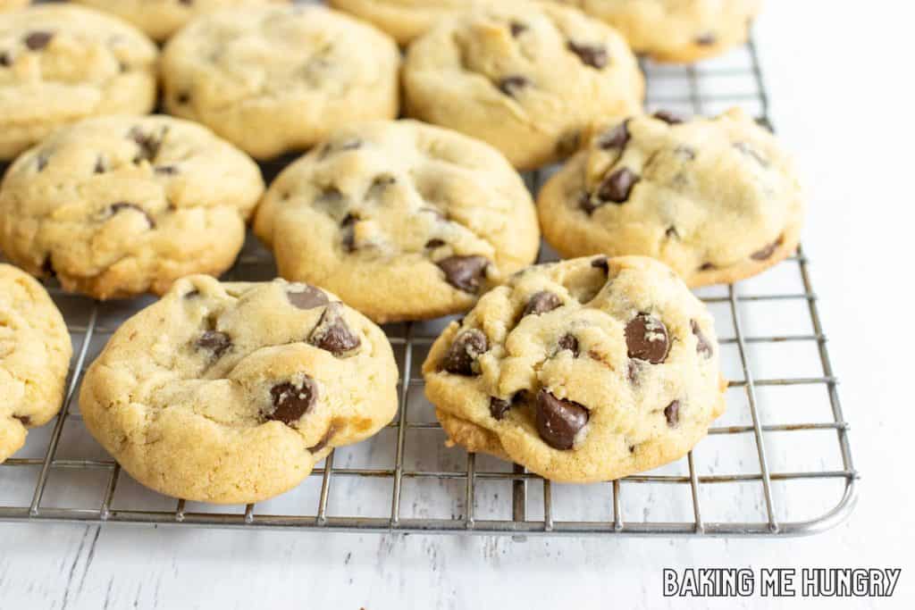 cookies cooling on rack