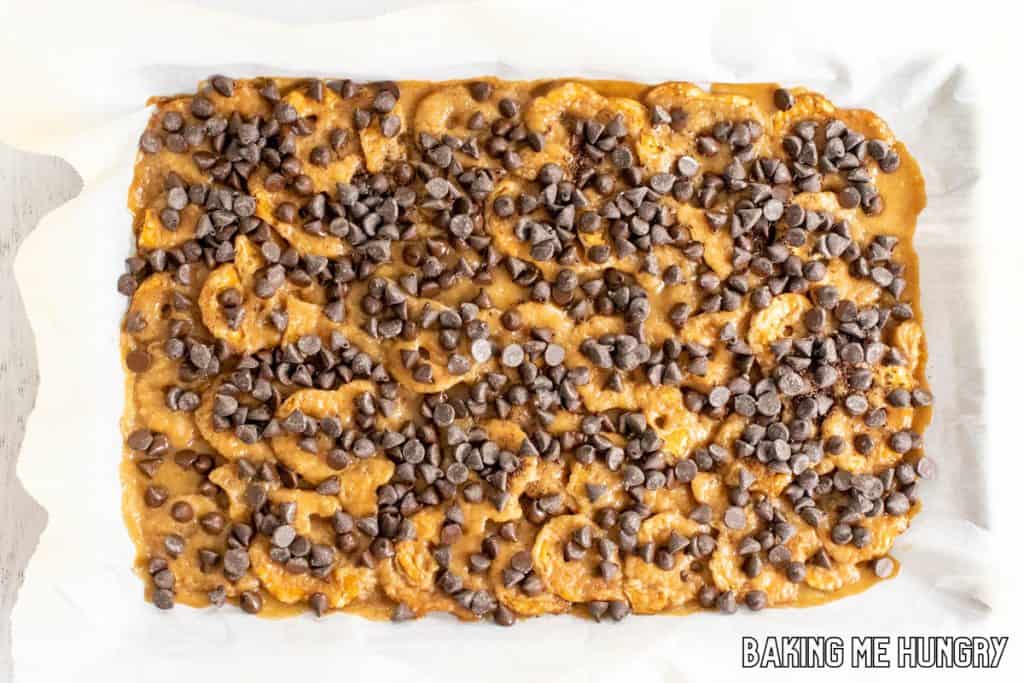 chocolate chips added