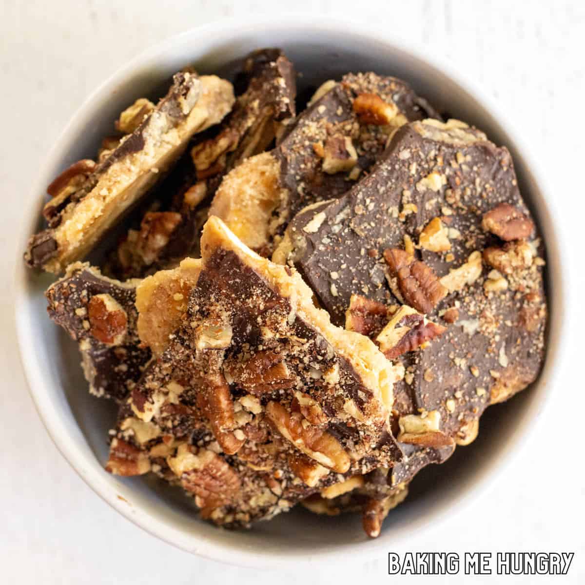 pretzel crack recipe in bowl