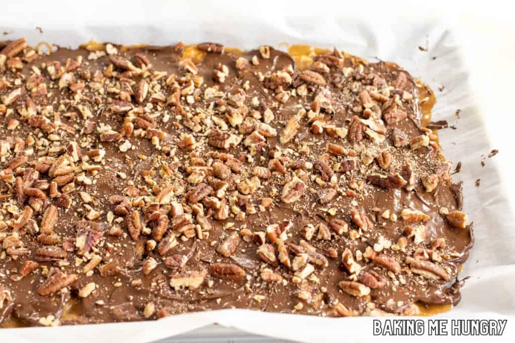 chocolate and pecans added
