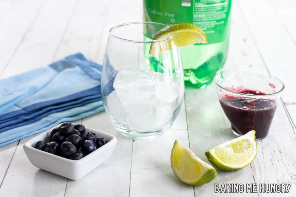 ingredients on white background