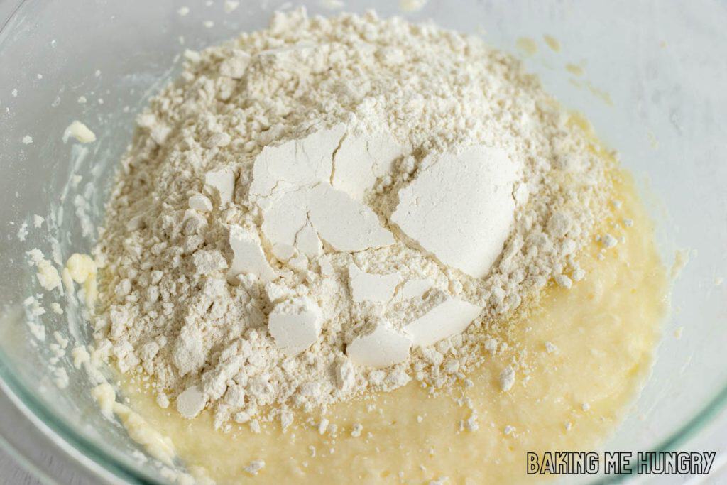 dry ingredients added