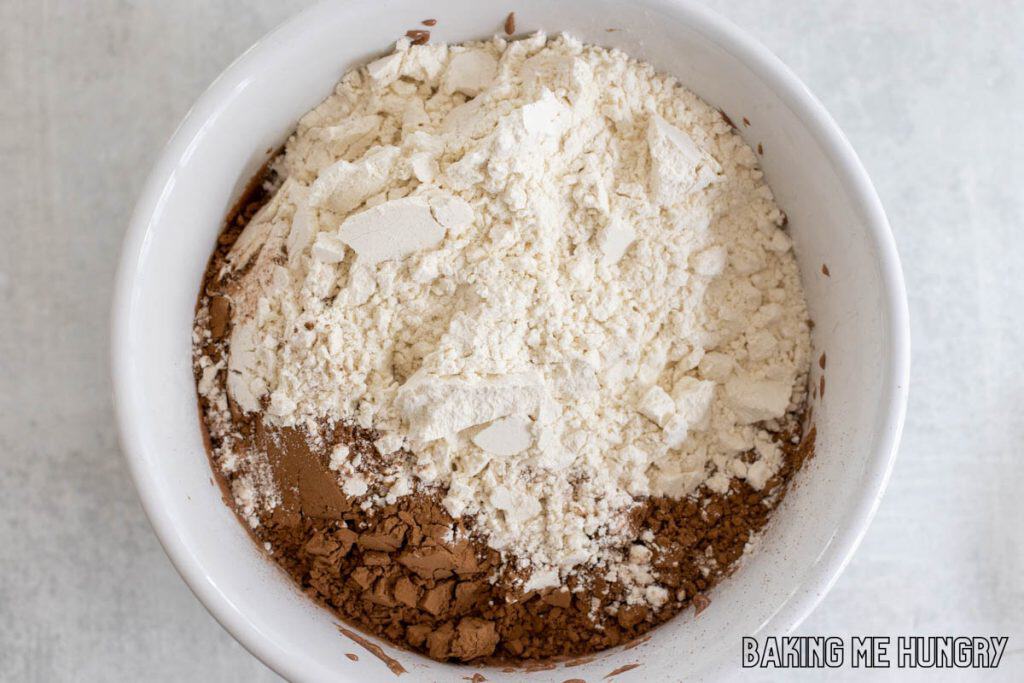 flour added to bowl
