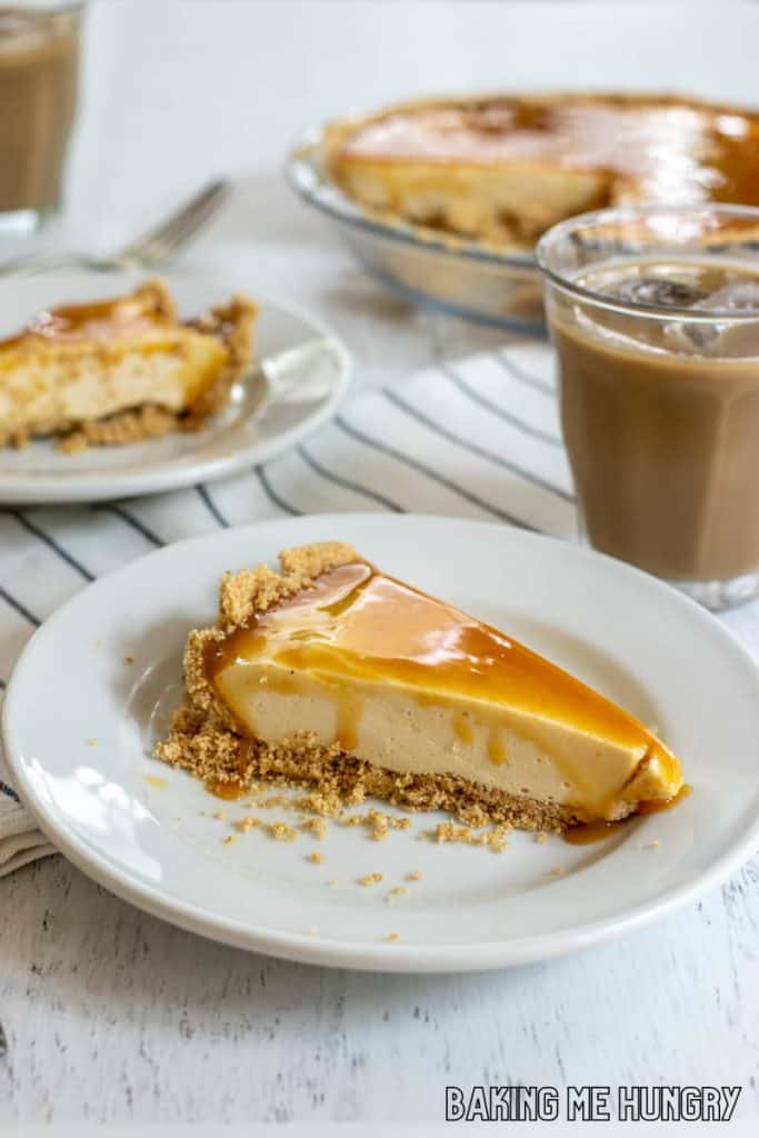slices of cheesecake on plates