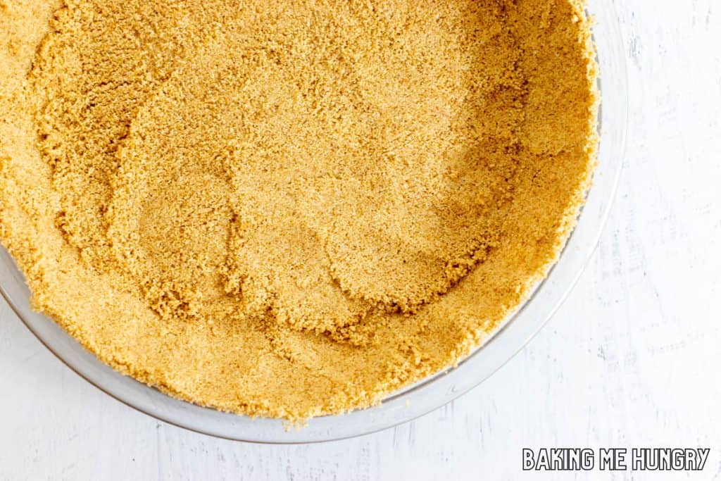 crust pressed into pie plate