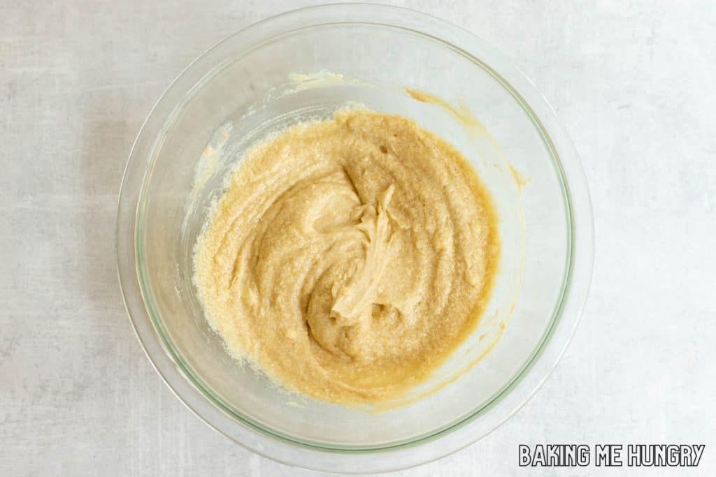 wet ingredients mixed