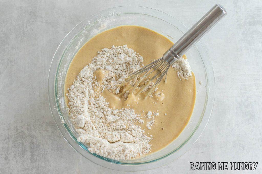 dry ingredients added
