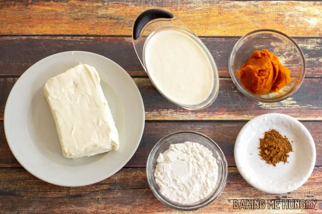 ingredients in bowls