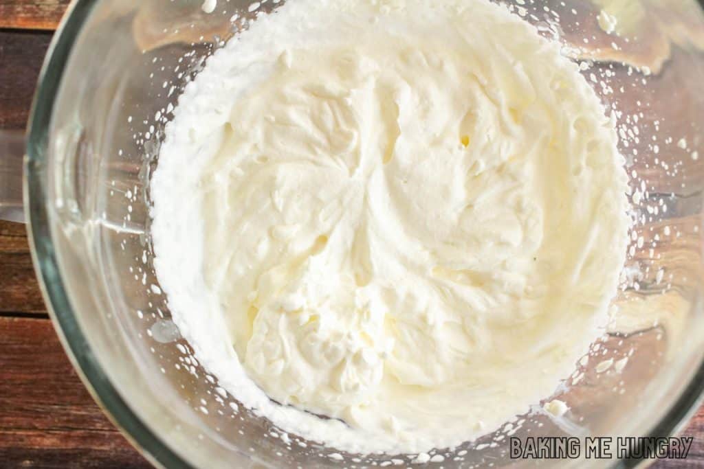 bowl of whipped cream