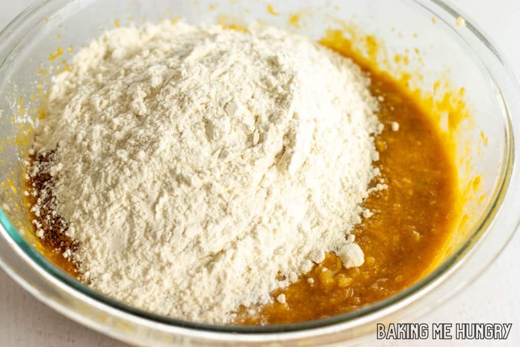 dry ingredients added