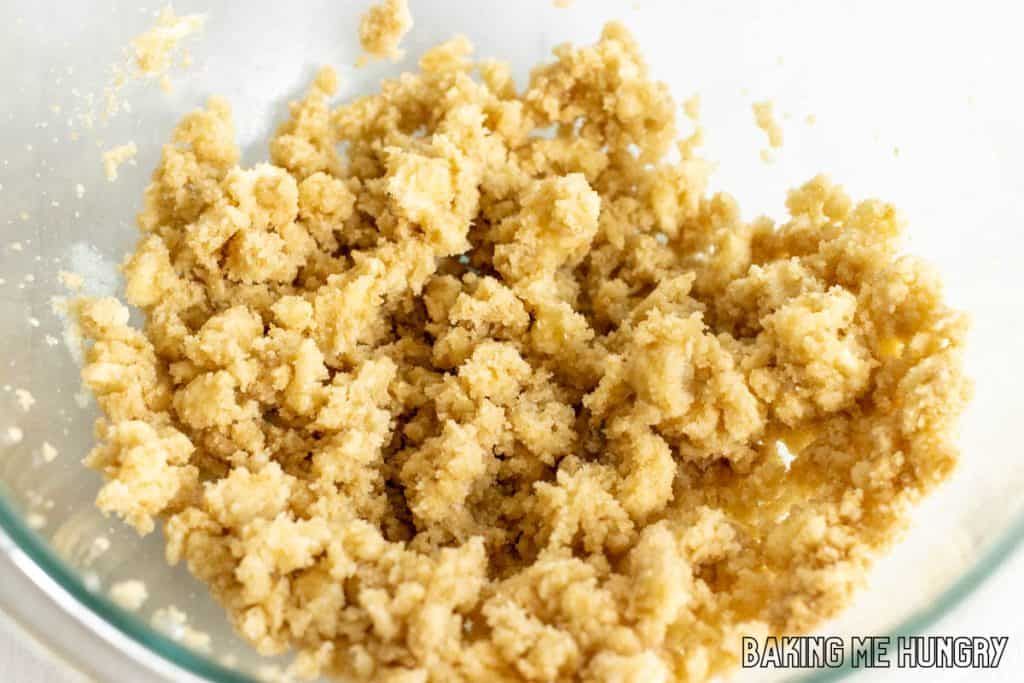 creamed butter and sugar in bowl