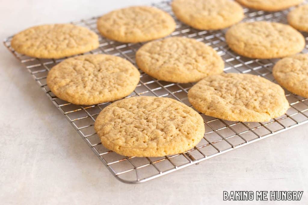 cookies on wire cooling rack